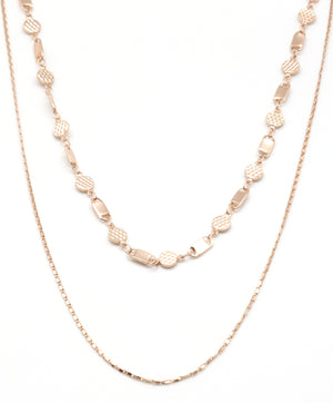 Alternate Round Rect Layering Necklace